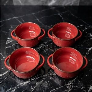Member’s Mark 4 Pc Bowl Set – Eclectic Red